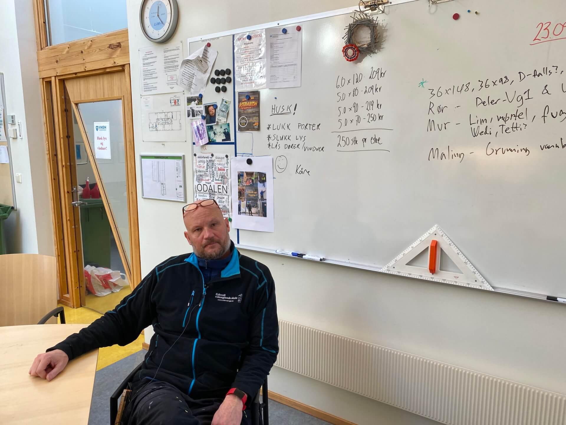 Morten Frankplads er faglærer ved Eidsvoll videregående skole.